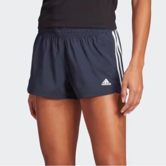 Adidas Pants - adidas Women's Pacer 3-stripes Woven Shorts Black NWT XL Legend Ink Navy/ White